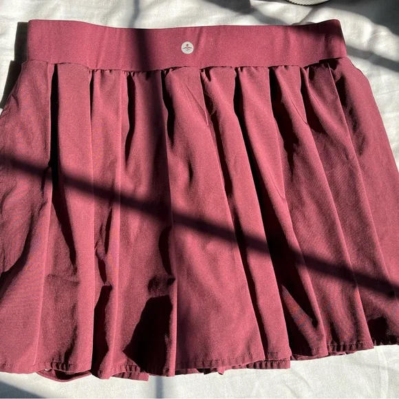 Chic Maroon Skater Skirt - Picture 4 of 5